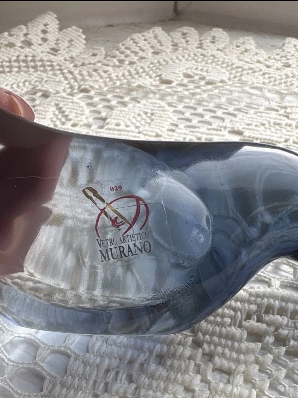 Murano glass birds signed with tag